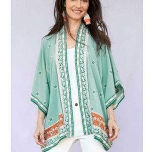 Matilda Jane Days Like‎ This Kimono Wrap Boho blue Floral XS/S